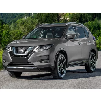   Avisa protecție bară spate din oțel negru NISSAN X-TRAIL III (T32) FL2017-2021