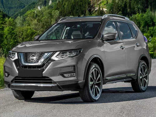 Avisa protecție bară spate din oțel negru NISSAN X-TRAIL III (T32) FL2017-2021