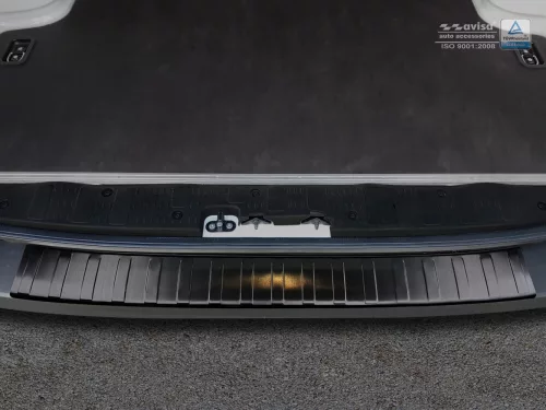 Avisa protecție bară spate din oțel negru VOLKSWAGEN CRAFTER II 2017-2024, FL 2024->