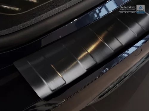 Avisa protecție bară spate din oțel negru Bmw 5 G31 touring 2017-2020 (fără M-pakiet)