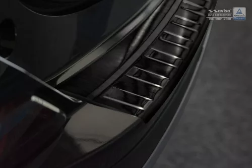 Avisa protecție bară spate din oțel negru TOYOTA RAV4 IV FL 02.2016-2018