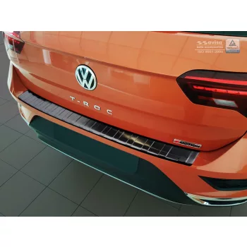   Avisa protecție bară spate din oțel negru VOLKSWAGEN T-ROC/cabrio 2017-2022, FL2022->
