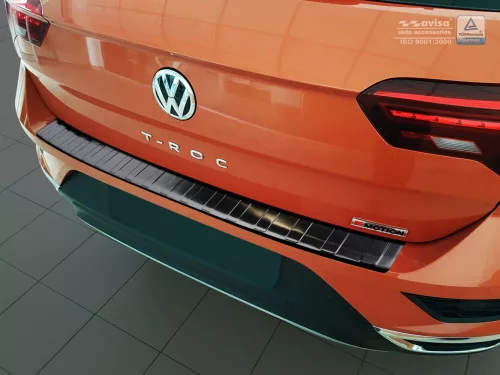 Avisa protecție bară spate din oțel negru VOLKSWAGEN T-ROC/cabrio 2017-2022, FL2022->