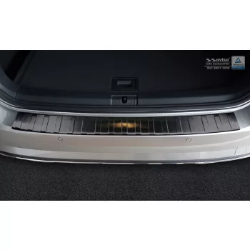   Avisa protecție bară spate din oțel negru VOLKSWAGEN Golf VII Variant/R-line FL2017-2019/VW Golf Variant 2018 2020 Alltrack