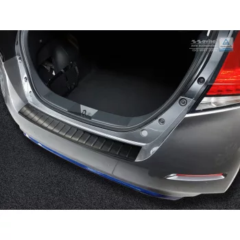   Avisa protecție bară spate din oțel negru NISSAN LEAF II (2E1) 2017-2021, FL2021->(2E1)
