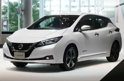 Avisa ornament de ușă din oțel negru NISSAN LEAF II (2E1) 2017-2021, FL2021->
