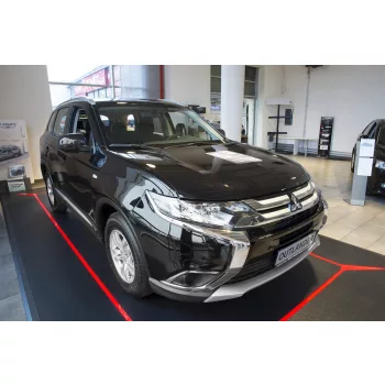   Avisa protecție bară spate din oțel negru MITSUBISHI OUTLANDER III FL2015-2017, FL2017-2022, MITSUBISHI OUTLANDER III PHEV FL2020-2022