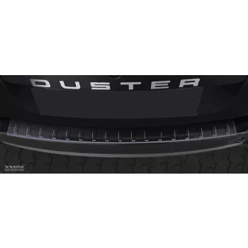   Avisa protecție bară spate din oțel negru Dacia DUSTER 2010-2013, FL2013-2017