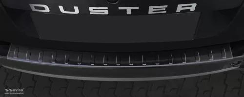Avisa protecție bară spate din oțel negru Dacia DUSTER 2010-2013, FL2013-2017
