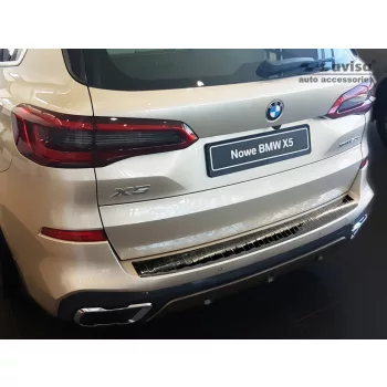  Avisa protecție bară spate din oțel negru Bmw X5 IV G05 M-pakiet 2018-2023 Fl.2023
