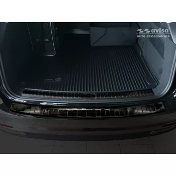  Avisa protecție bară spate din oțel negru Audi A6 C8 V Avant/S-Line/Allroad 2018-2023, FL.2023-2025, Audi A6 C8 V Allroad 2019-