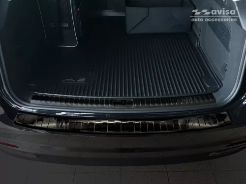 Avisa protecție bară spate din oțel negru Audi A6 C8 V Avant/S-Line/Allroad 2018-2023, FL.2023-2025, Audi A6 C8 V Allroad 2019-