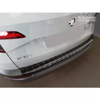   Avisa protecție bară spate din oțel negru SKODA KAROQ crossover/Sportline 2017-2022, SKODA KAROQ CLEVER 2020-2022