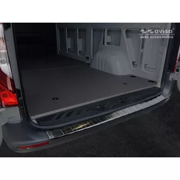   Avisa protecție bară spate din oțel negru MERCEDES SPRINTER III 2018->
