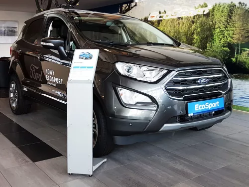 Avisa protecție bară spate din oțel negru FORD ECOSPORT II/ST-Line FL2017->