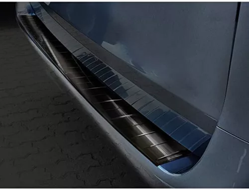 Avisa protecție bară spate din oțel negru cu lungime extinsă MERCEDES V Class W447/VITO III/Marco Polo 2014-2019, FL2019-2024, FL 2024->