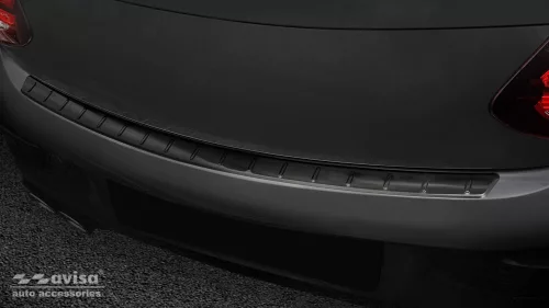Avisa protecție bară spate din oțel negru MERCEDES C Class C205 Coupe AMG 2015-2019, FL2019-2021