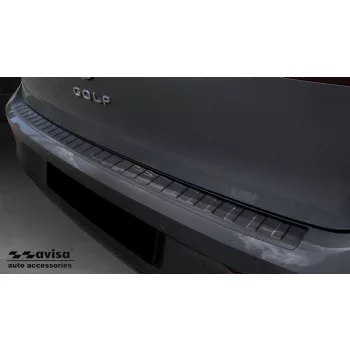  Avisa protecție bară spate din oțel negru VOLKSWAGEN Golf VIII Hatchback 5D 2019->/VW Golf VIII GTI Clubsport Edition 2019-2024 FL 2024->