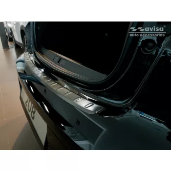   Avisa protecție bară spate din oțel negru PEUGEOT 208 II Hatchback 5D 2019-2023, FL.2023->