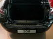 Avisa protecție bară spate din oțel negru PEUGEOT 208 II Hatchback 5D 2019-2023, FL.2023->