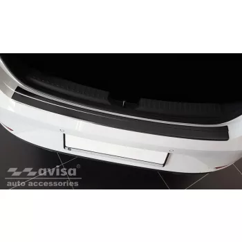   Avisa protecție bară spate din oțel negru Seat Leon IV Hatchback 5D 2020-2024, FL 2024->, Seat CUPRA Leon Hatchback 2020-2024, FL 2024->