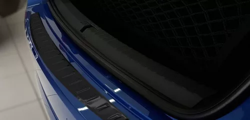 Avisa protecție bară spate din oțel negru SKODA Octavia IV liftback fără îndoiri 2019-2024 FL 2024->