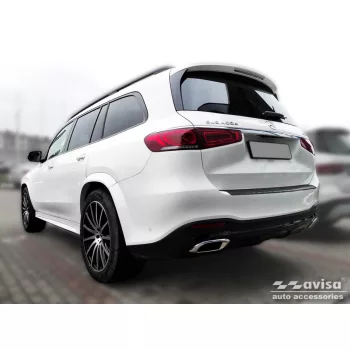   Avisa protecție bară spate din oțel negru MERCEDES GLS II (X167) 2019-2023, FL 2023->/MERCEDES GLS II (X167) 63 AMG 2019-2023, FL 2023->