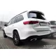 Avisa protecție bară spate din oțel negru MERCEDES GLS II (X167) 2019-2023, FL 2023->/MERCEDES GLS II (X167) 63 AMG 2019-2023, FL 2023->