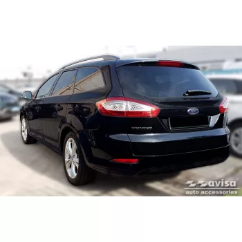   Avisa negru oțel Protecție bară spate FORD Mondeo IV MK4 turnier FL2010-2014