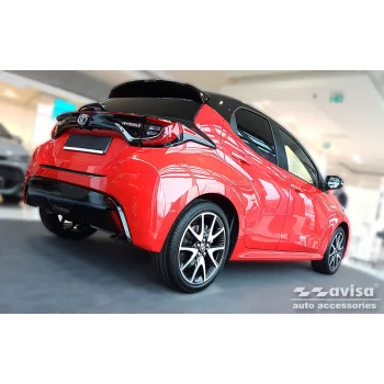   Avisa protecție bară spate din oțel negru TOYOTA Yaris IV Hatchback 5D/Hybrid 2020-2024 FL.2024->