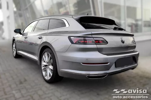 Avisa protecție bară spate din oțel negru VOLKSWAGEN ARTEON Shooting Brake combi 2020->, VOLKSWAGEN ARTEON Shooting Brake combi eHybrid 2020->