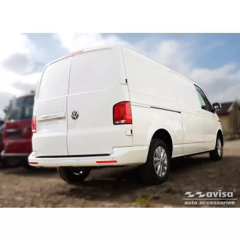   Avisa protecție bară spate din oțel negru, versiune extinsă TRANSPORTER T5 Multivan, Caravelle 2003-2012, FL2012-2015, TRANSPORTER T6 2015-2019, FL2019-2024