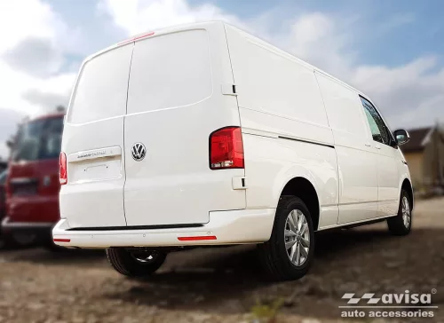 Avisa protecție bară spate din oțel negru, versiune extinsă TRANSPORTER T5 Multivan, Caravelle 2003-2012, FL2012-2015, TRANSPORTER T6 2015-2019, FL2019-2024