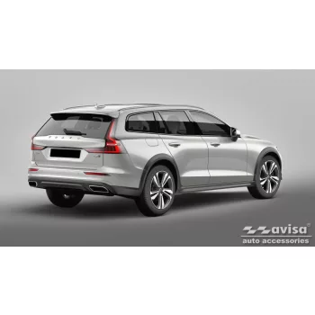   Avisa protecție bară spate din oțel negru Volvo V60 II combi 2018->, Volvo V60 II CROSS COUNTRY 2018->, Volvo V60 II Plug-In Hybrid 2019->/R-model 2019->