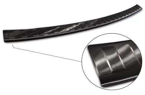 Avisa protecție bară spate din oțel negru PEUGEOT 4007 2007-2012, CITROEN C-CROSSER 2007-2012, MITSUBISHI OUTLANDER II 2006-2012