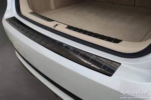 Avisa protecție bară spate din oțel negru Bmw X6 II F16 2014-2019