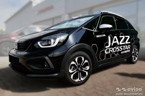 Avisa protecție bară spate din oțel negru HONDA JAZZ V CROSSTAR hybrid 2020->