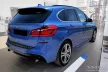 Avisa protecție bară spate din oțel negru Bmw 2 ACTIVE Tourer F45 M-PAKIET 2014-2018, FL.2018-2021