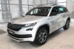 Avisa protecție interioară din oțel negru pentru bara spate SKODA KODIAQ crossover 2016-2021, FL2021->2024