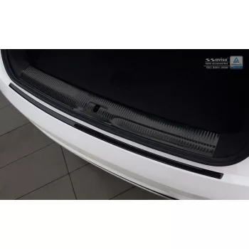   Avisa protecție bară spate din carbon 3D negru Audi Q3 2011-2015, FL 02.2015-2018