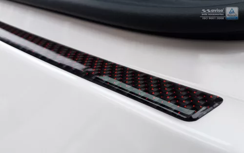 Avisa roșu/negru 3D protecție de bară din carbon AUDI Q3 2011-2015, FL 02.2015-2018