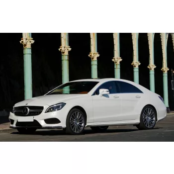   Avisa protecție bară spate din carbon negru MERCEDES CLS (C218) 2014->