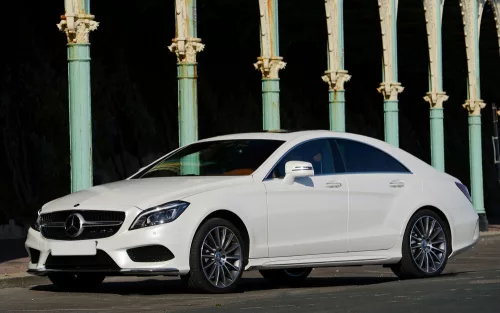 Avisa protecție bară spate din carbon negru MERCEDES CLS (C218) 2014->