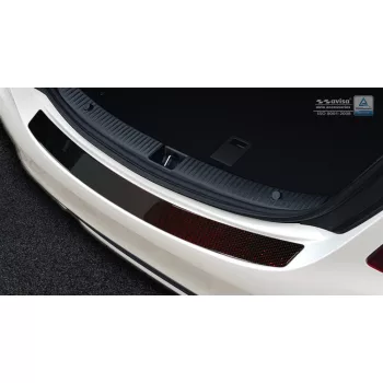   Avisa protecție bară spate din carbon roșu/negru MERCEDES CLS (C218) 2014->