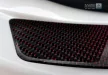 Avisa protecție bară spate MERCEDES C Class W205 limousine 2014->3D carbon cu model roșu/negru