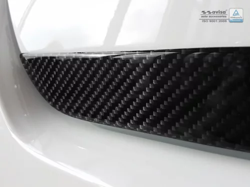 Avisa ornament de ușă din oțel negru 3D carbon NISSAN MICRA V 2016->