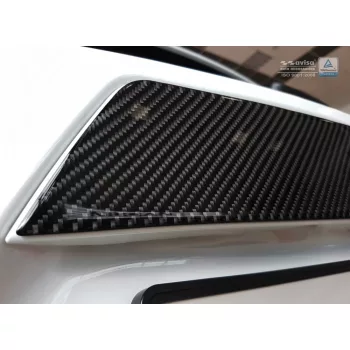   Avisa ornament de ușă din oțel negru 3D carbon (cu deschidere) NISSAN MICRA V 2016->