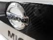 Avisa ornament de ușă din oțel negru 3D carbon (cu deschidere) NISSAN MICRA V 2016->