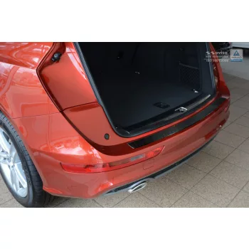   Avisa protecție bară spate oțel 3D carbon negru Audi Q5 2008-2012, FL2012-2016, Audi SQ5 2013->