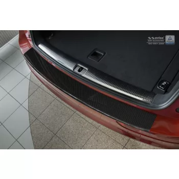   Avisa protecție bară spate din carbon negru Audi Q5 2006-2012, FL2012-2017